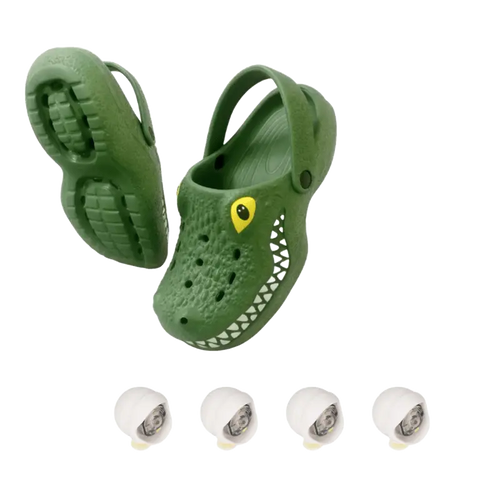 Alligator-Shaped Clogs and Lighting Fixtures