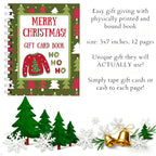Christmas sweater and Christmas tree patterns Gift Card Book