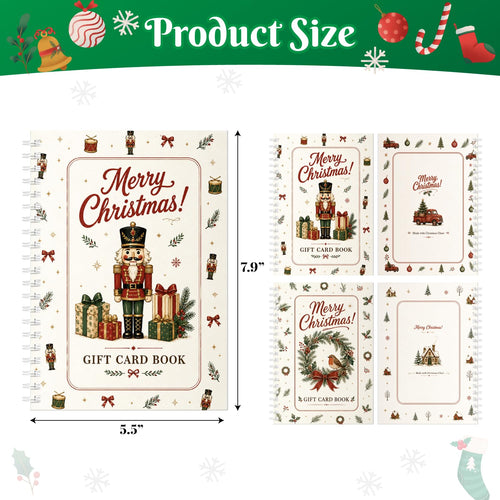2 Pc Christmas King's Guard doll pattern & Christmas wreath Gift Card Book