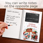 Christmas Gift Card Book for Teens, Santa Merry Christmas Gift Card Holder