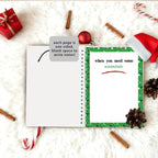 Christmas gingerbread man pattern Gift Card Book