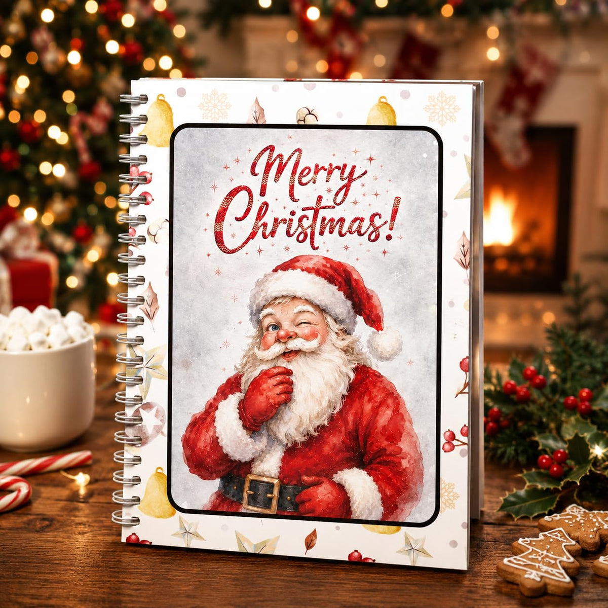Christmas Gift Card Book for Teens, Santa Merry Christmas Gift Card Holder