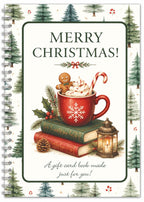 Christmas mug and book patterns Gift Card Book