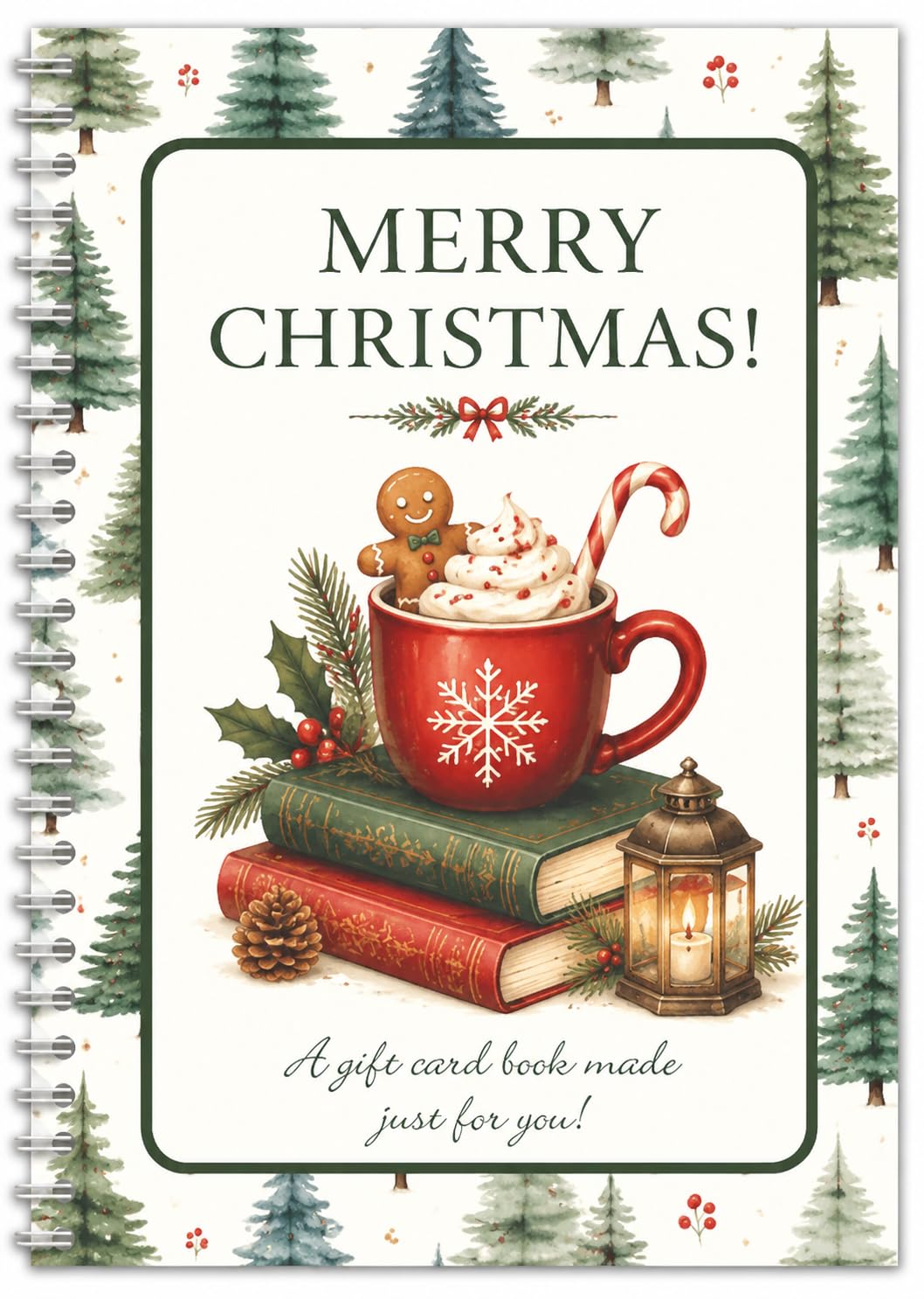 Christmas mug and book patterns Gift Card Book