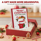 Christmas stocking and gingerbread man patterns gift card book