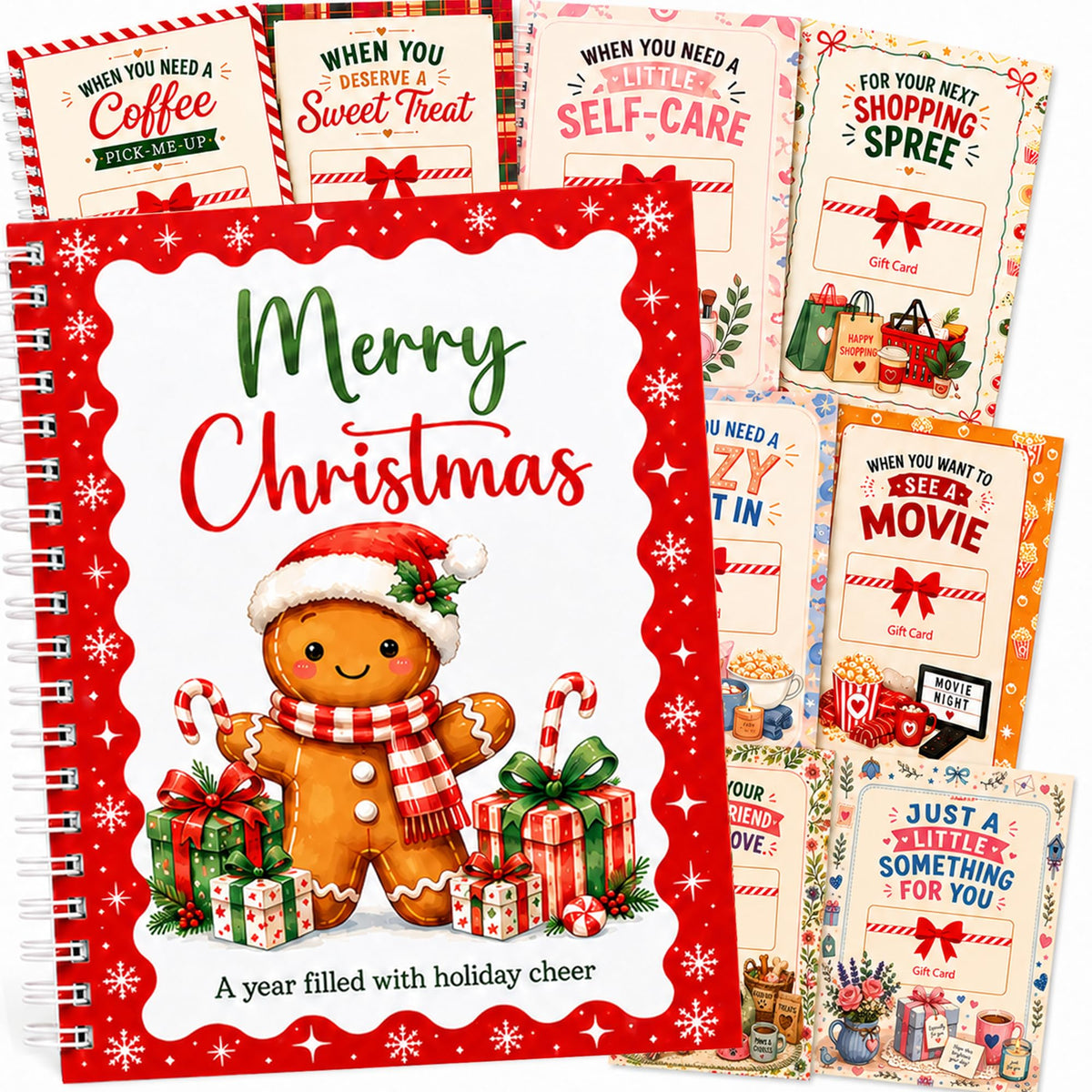 Christmas Gift Card Book for Adults, Stocking Stuffer for Teens