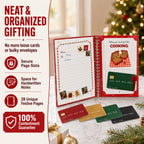 24 Pages Christmas Gift Card Book For Adults Teens (Santa)