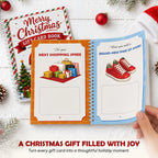 Merry Christmas Gift Card Book For Teens, Adults, 24 Pages Gift Card Holder