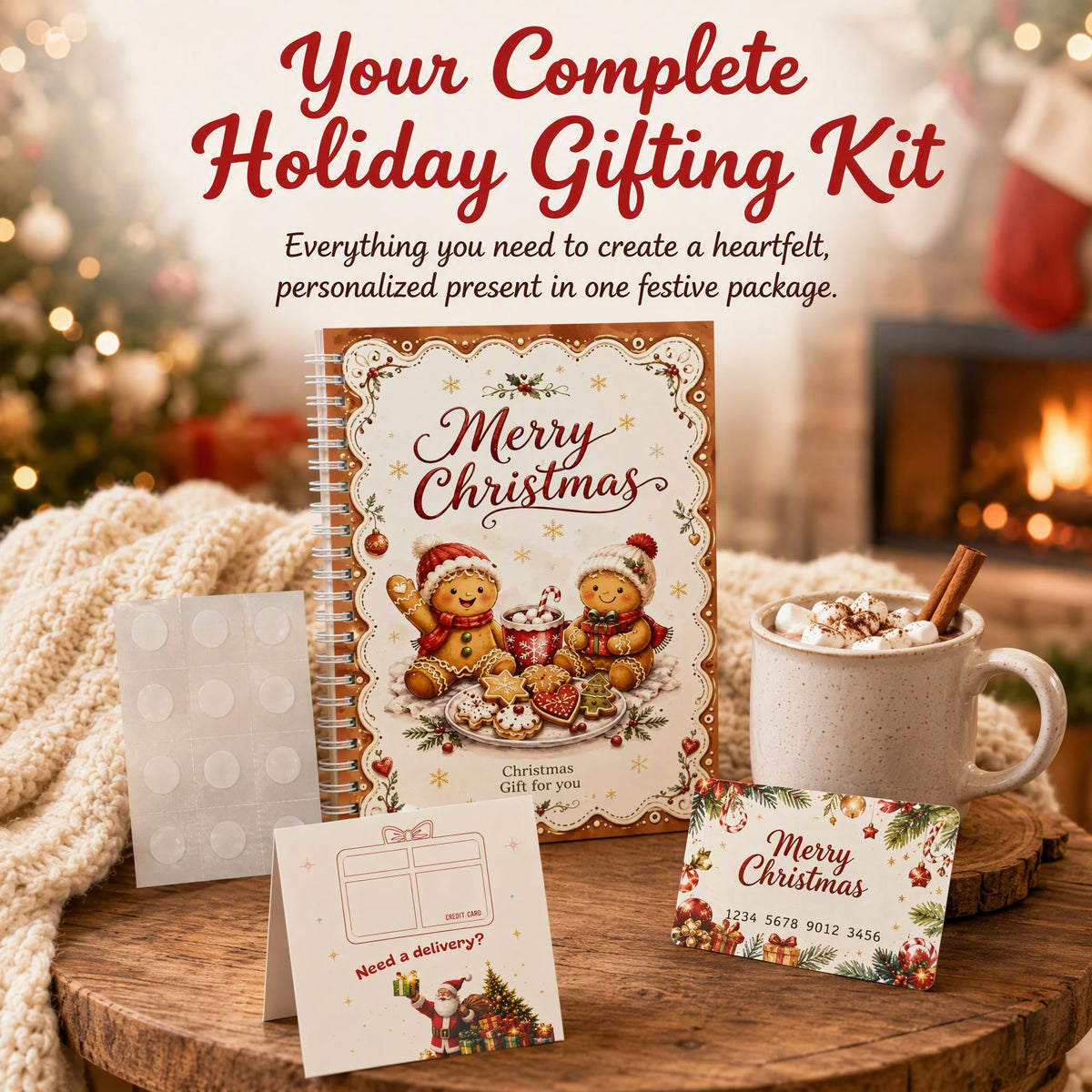 Christmas Gift Card Book,Merry Christmas Gift Card Booklet for Adults Teens