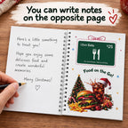 Christmas Gift Card Book, 5x7 Inch Spiral Bound DIY Gift Booklet