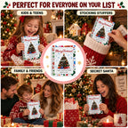 Christmas Gift Card Book, 5x7 Inch Spiral Bound DIY Gift Booklet