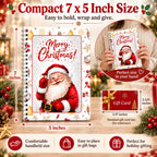 Cute Santa Claus and bell pattern  Gift Card Book