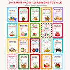 Christmas stocking and snowman patterns gift card book