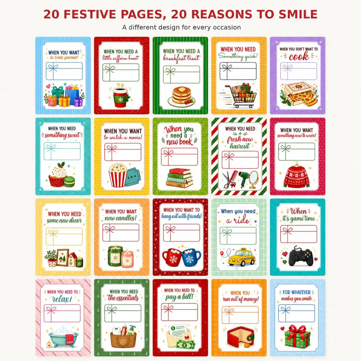 Tree Merry Christmas Gift Card Book For Teens, Christmas Gift Card Holder