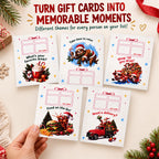 Christmas Gift Card Book, 5x7 Inch Spiral Bound DIY Gift Booklet