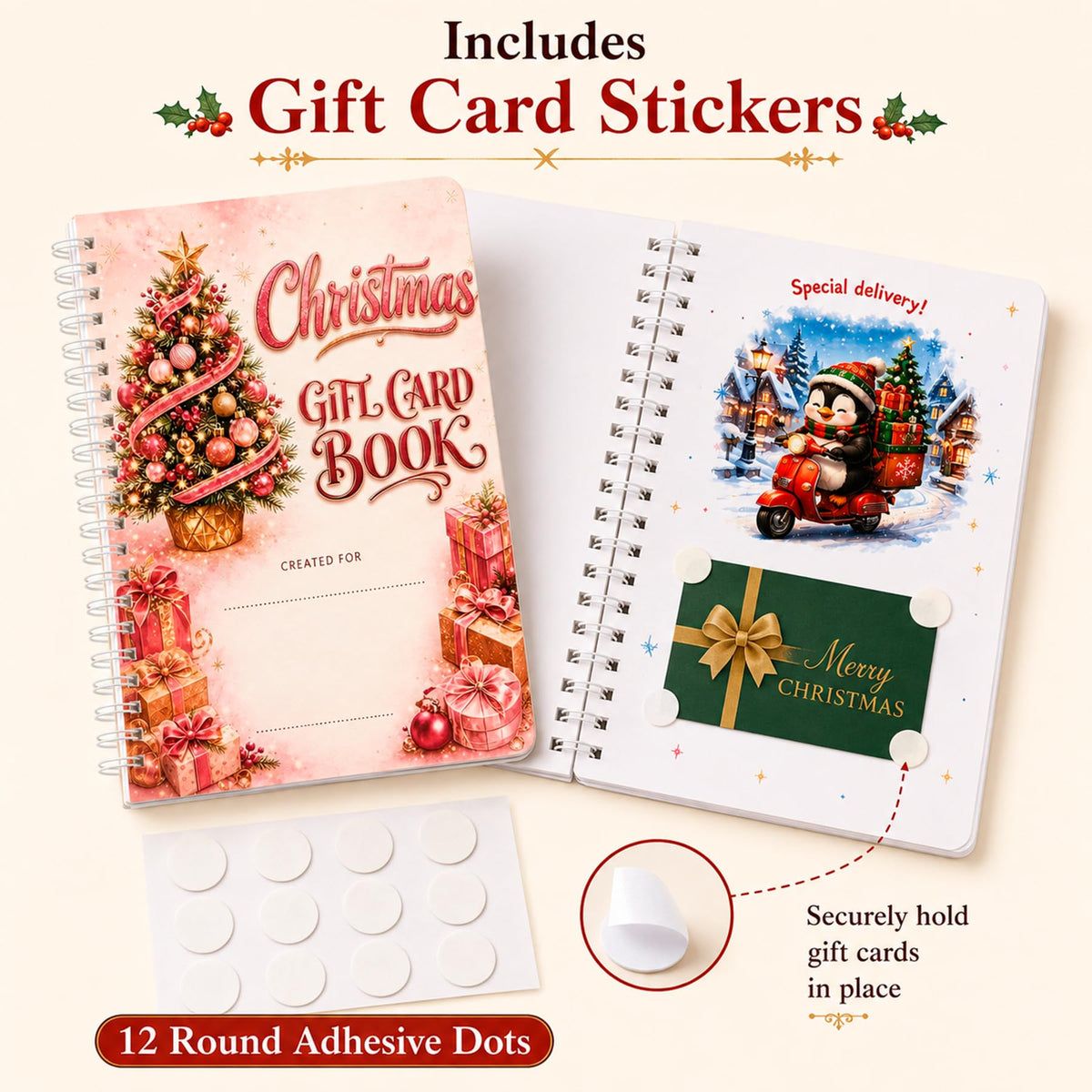 Christmas mug and book patterns Gift Card Book