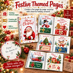 Cute Santa Claus and bell pattern  Gift Card Book