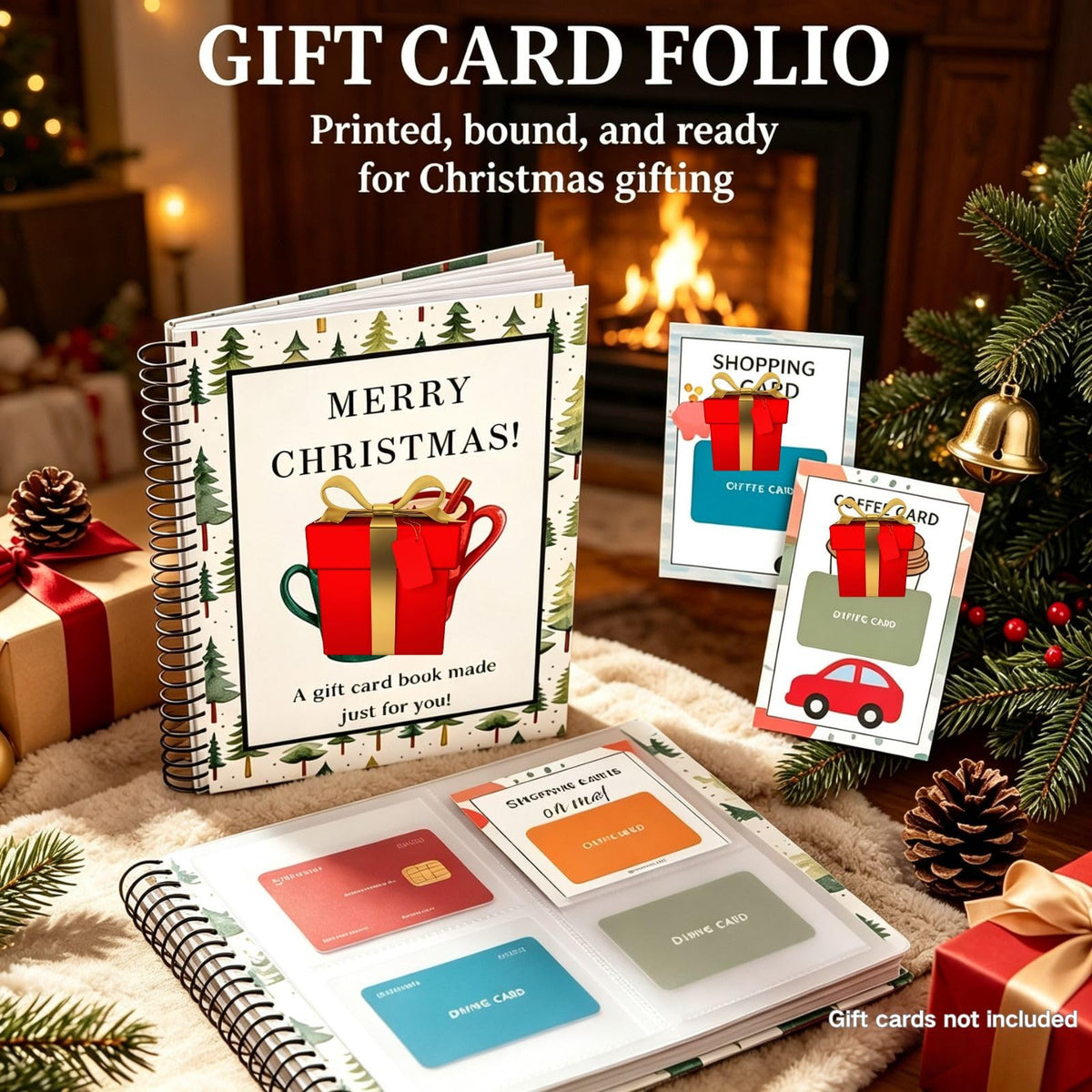 Santa Claus-themed Gift Card Book