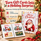 Cute Santa Claus and bell pattern  Gift Card Book