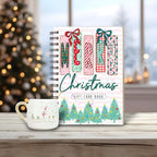 Merry Christmas Gift Card Book (5x7 in), Hologram Cover, 20 Gift Card Pages