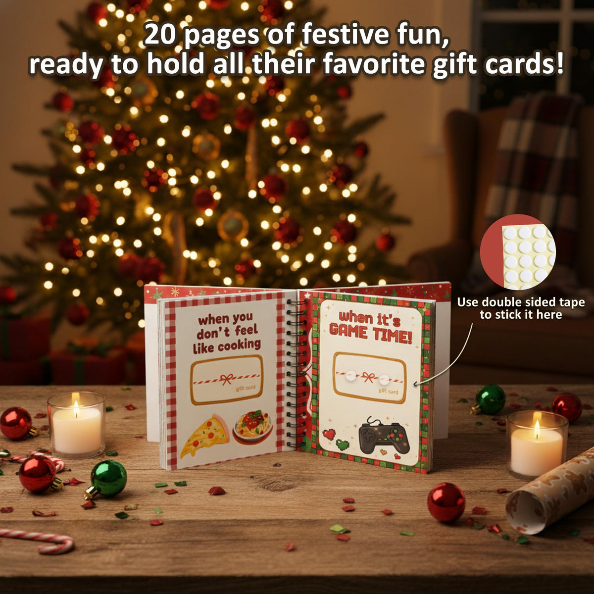 Christmas Gift Card Book, Stocking Stuffers for Teens Teen Girls Teen Boys