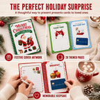 24 Pages Christmas Gift Card Book For Adults Teens (Santa)