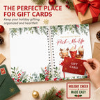 Merry Christmas Gift Card Book, Holiday Gift Card Book for Teens Adults