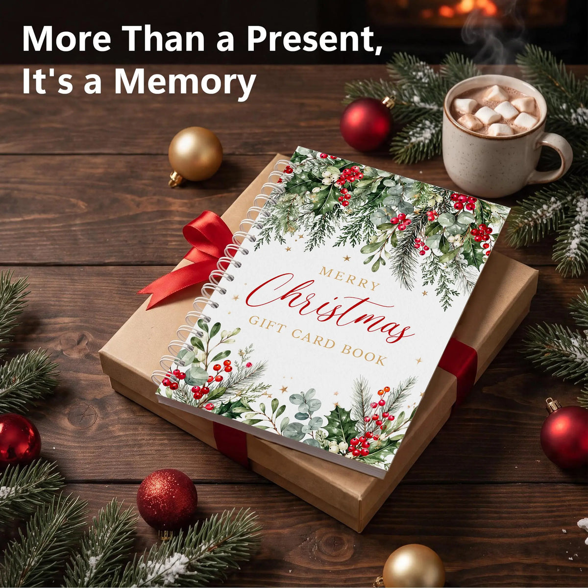 Merry Christmas Gift Card Book, Holiday Gift Card Book for Teens Adults