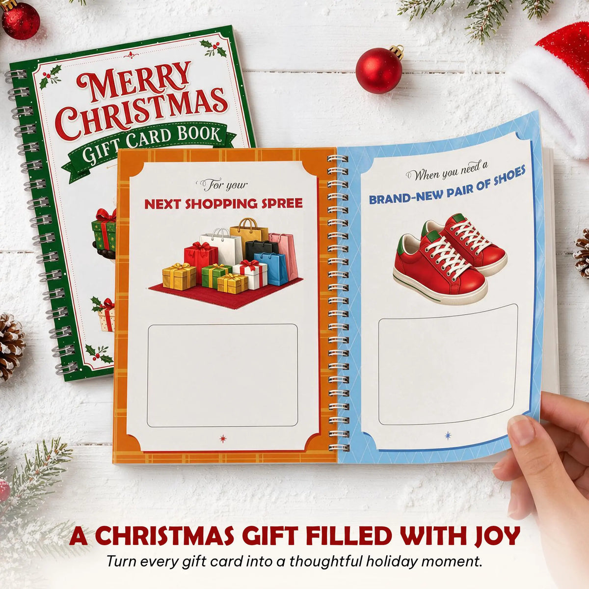 Christmas Gift Card Holder Book, Christmas Gift Card Book For Teens, Adults